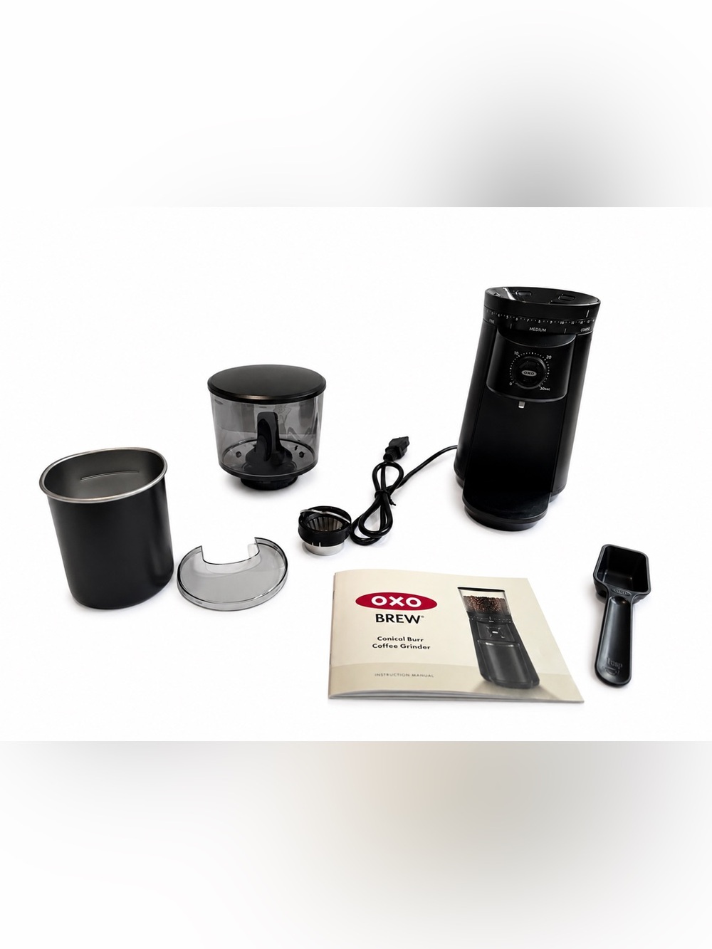 Oxo Brew Conical Burr Coffee Grinder in Black with UV ray Hopper - Picture 6 of 10